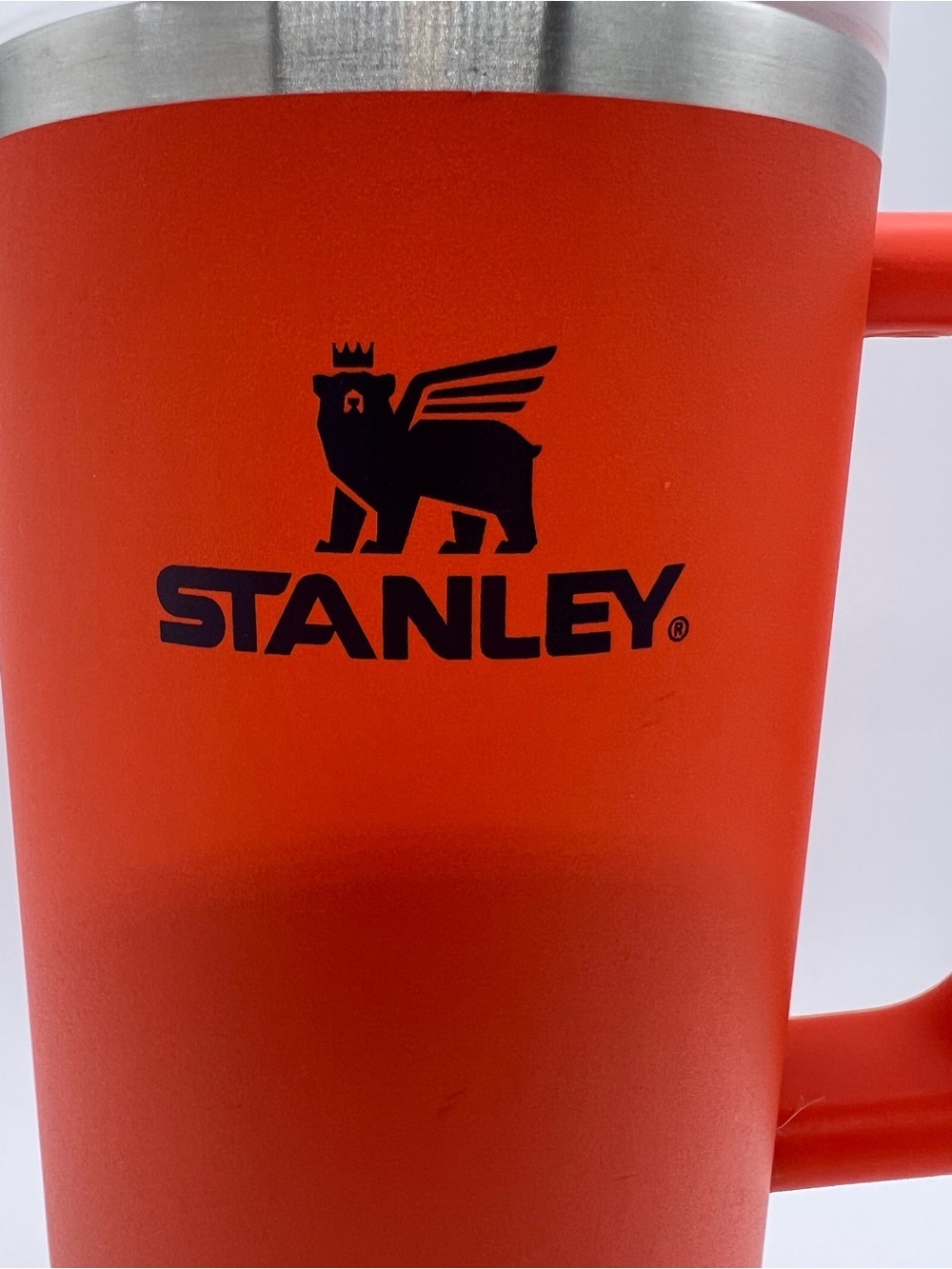 Stanley Bright Orange Travel Mug with Handle 40 ounces - Picture 2 of 13